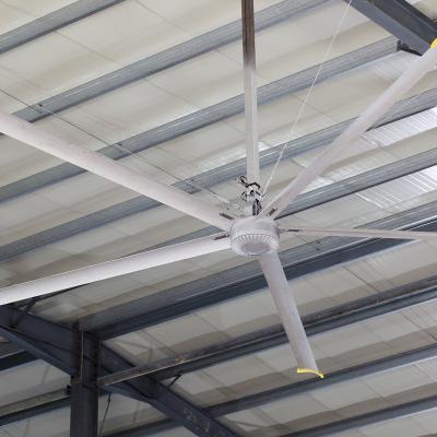 China 256 Square Meter Variable Speed Factory Price Industrial Ceiling Fans With Direct Drive Permanent Magnet Synchronous Motor for sale