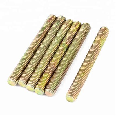 China High Tensile Yellow Galvanized Carbon Steel Wire Rod DIN975 Inch Metric for sale