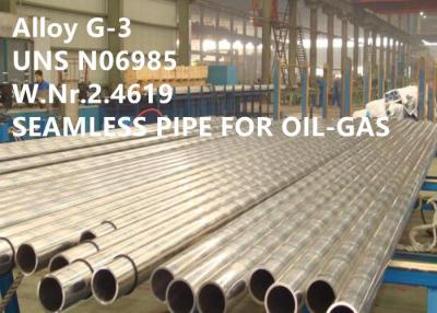 China Ligas especiais resistentes à corrosão da tubulação sem emenda para a indústria petroquímica G-3/UNS N06985 à venda