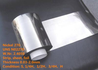 China Níquel a parte alta que de 270/UNS N02270 as ligas especiais Foil/fio para a parte eletrônica à venda