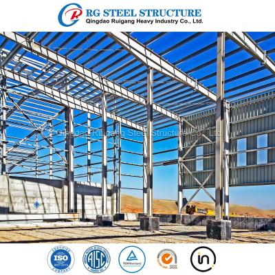 China Edificio prefabricado de metal estructura de acero ligero almacén de oficinas en venta