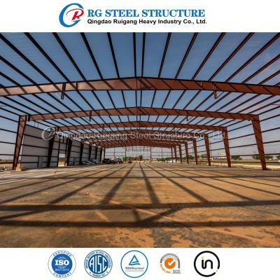 China Prefabricated Light Steel Structure Construction Building Metal Warehouse With Office for sale