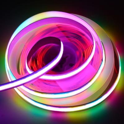 中国 トップスン RGB 720LEDs/m COB ストライプライト ドリームカラー 24v アドレス可能な LED マジック COB LED ストライプ 販売のため