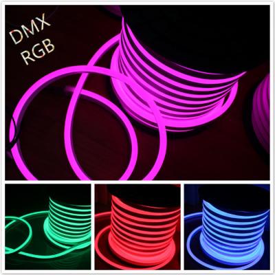 China Shenzhen iluminación LED 14 * 26mm cambio de color completo RGB LED tubo de neón DC 12V en venta