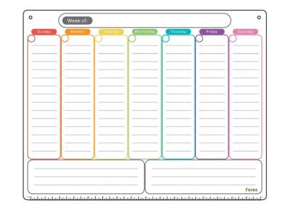 Chine Planificateur magnétique mou écologique de calendrier de réfrigérateur 43*33cm à vendre