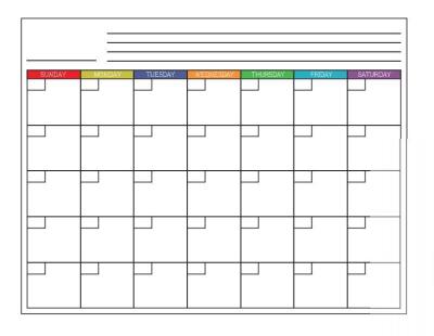 Chine Planificateur magnétique mensuel de calendrier de réfrigérateur d'effacement sec d'OEM horizontal à vendre