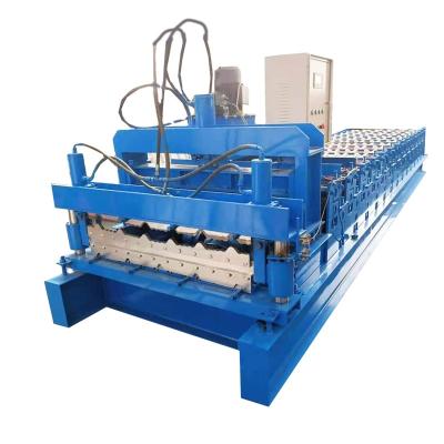 China Construction works Russia Customized Metal Roofing Stainless Steel Tile Pressing Machine Color Steel Tile Forming Machine for sale