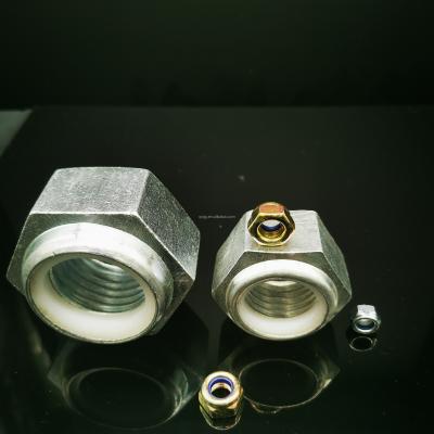 China DIN985 DIN982 heavy industry lock nut ny lock nuts factory price high quality hex nylock nut for sale