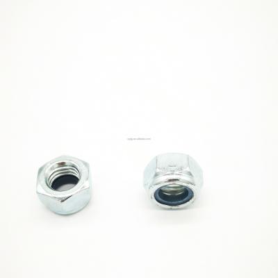 China Galvanized Carbon Steel DIN985 Stainless Steel Nylon Hex Nut Nylon Nut for sale