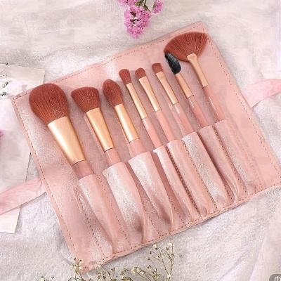 China Smudge Brush Smudge Brush 8pcs Makeup Brush Set With Portable Bag Super Soft Loose Powder Eye Shadow Great For Travel & Daily Makeup for sale
