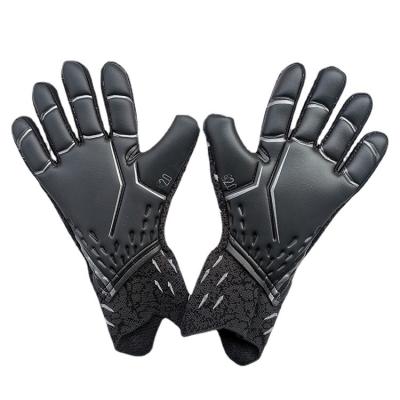 China Finger Protection New Soccer Professional Adult Children Latex Fingerless Breathable Thickened Goalie Gloves Goalkeeper Gloves for sale