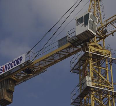 China Fixed Hammer Head Tower Crane Machinery 8T QTZ6013-8 for sale