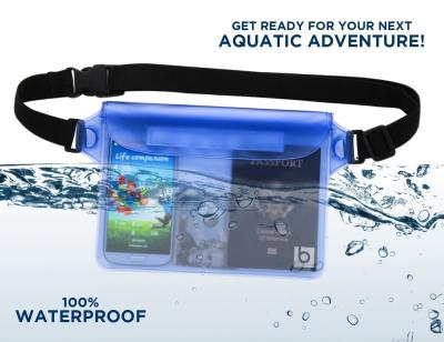Китай PVC Water-tight Waist Dry Pouch, Waterproof Pouch With Waist Strap for Beach Fun продается