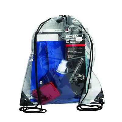 Китай Promotional PVC Drawstring Backpacks Clear Vinyl Travel Drawstring Backpacks продается
