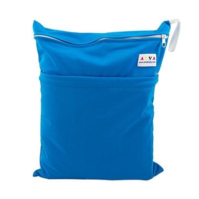 China Washable & leakproof Wet Dry bag Waterproof Reusable Wet Bags with Two Zippered Pockets for sale