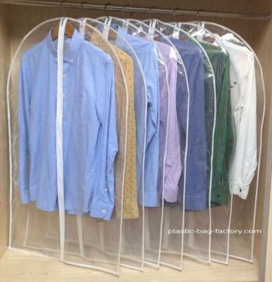 China See-through PVC Dust-Proof Garment Bags, Personalized Household Garment Hanging Bags for sale