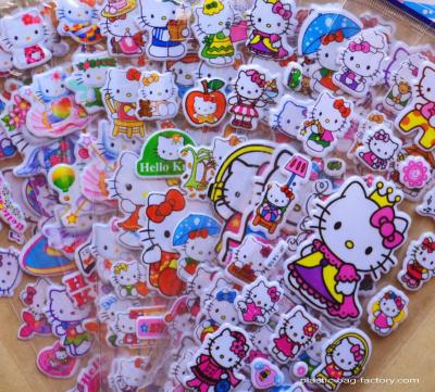 China Etiquetas inchado coloridas personalizadas dos desenhos animados 3D EVA do kawaii para crianças/escola à venda