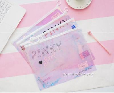 Китай Holographic Laser PVC Makeup Toiletry Bag Hologram PVC Zipper Organizer Pouch продается