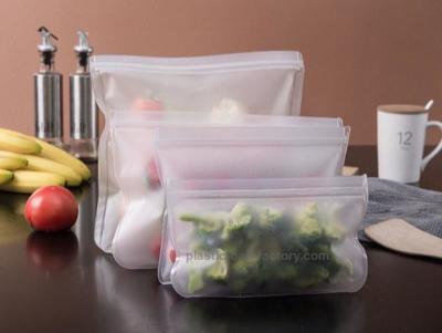 Китай FDA Grade Reusable Ziplock Storage Bags Leakproof Ziplock Food Bags Reusable Freezer Bags продается