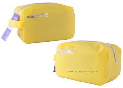 China Bright Yellow Plastic Waterproof Beach Bag PEVA Swimming Storage Bags For Swimsuit, Sundries, Goggles for sale