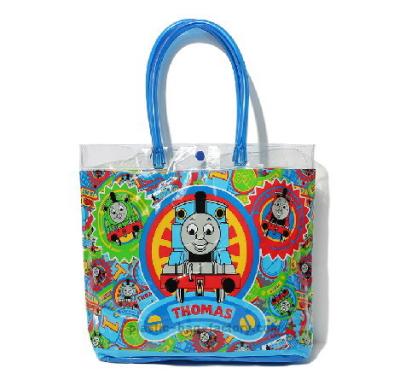Китай Ясная таможня напечатала мешок tote девушки/дамы PVC коробки с закрытием кнопки продается