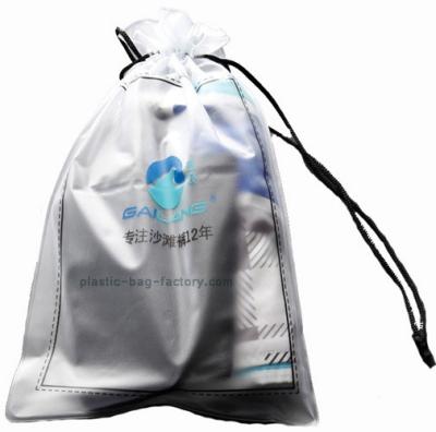 Китай Замороженные мешки drawstring PVC толщины 0.2mm изготовленные на заказ для underclothes продается