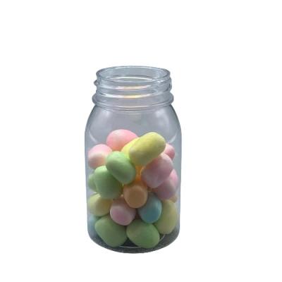 China Pp Factory Long RoundCandy Plastic Jars With Caps Cookies Nuts Powder Cake Honey Chocolate Candy Pet Plastic Jar for sale