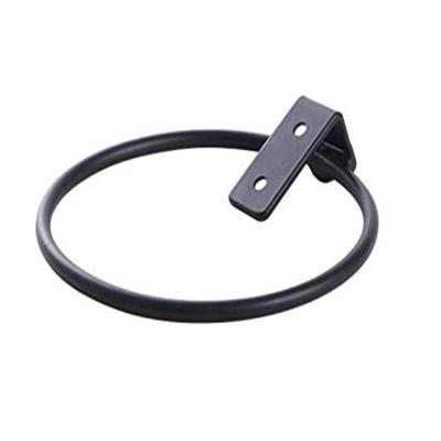 China 4 inch metal plant hanger bracket iron black modern amzon mounted folding flower pot frames wall planter rack pot for sale
