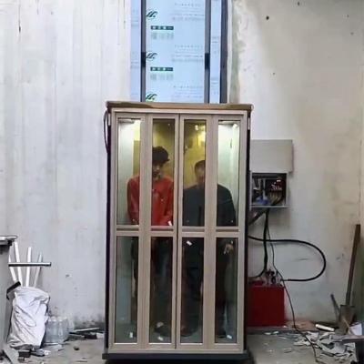 China Outdoor Emergency Stop Home Elevator Naked Cabin Hydraulic Hoist for sale