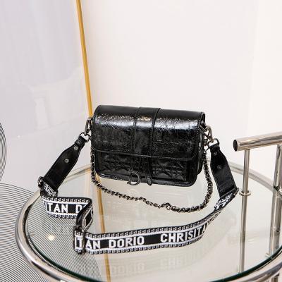 Κίνα Μαύρος ευρύς σταυρός λουριών ώμων - τσάντα αλυσίδων δέρματος παλίρροιας σακουλών για μεταφορά πτωμάτων Β προς πώληση