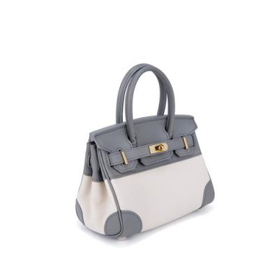 Chine le sac en cuir Gray Blue Hand Messenger Bag des femmes de 20cm 13cm à vendre