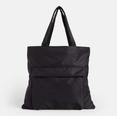 Κίνα 37cm 35cm νάυλον lap-top Tote φιλική τσάντα Eco τσαντών μαύρη προς πώληση