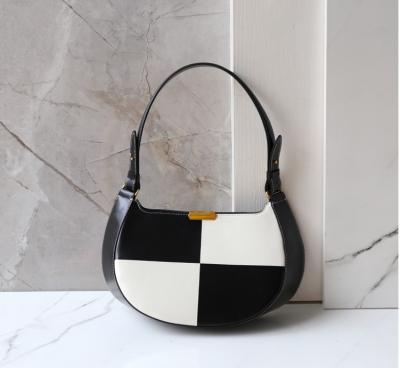 Κίνα Γραπτή ελεγμένη τσάντα 30cm Zippered τσάντα μασχαλών 7cm 18cm προς πώληση