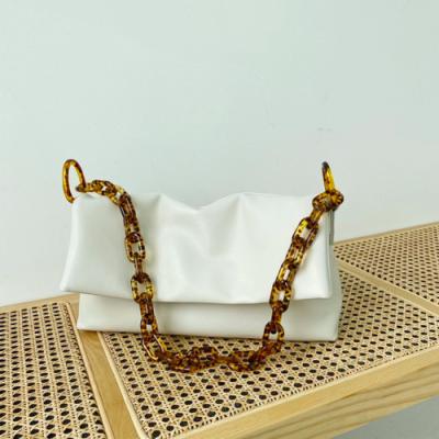 Κίνα Μικρή τσάντα 32cm Underarm Zippered 18cm άσπρος σταυρός δέρματος - σακούλα για μεταφορά πτωμάτων προς πώληση