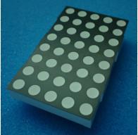 China Enkele kleur LED Punt Matrix Display 2,4 inch 5X8 voor digitale informatie Te koop