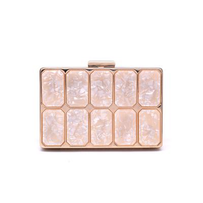 Китай Рамка 17x12cm портмона золота квадратного закрытия бежевая акриловая продается