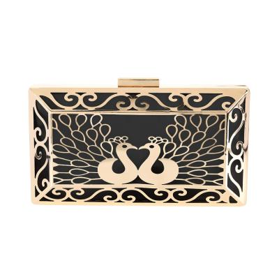 Китай 2 павлина выдалбливают вне рамку коробки рамки DIY Minaudiere муфты продается