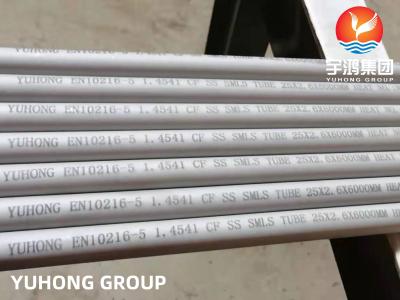 China EN10216-5 1.4541 / TP321 / TP321H / 12X18H10T Stainless Steel Seamless Tube for sale
