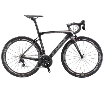 중국 8.5kg SAVA 탄소 도로 자전거 700c, 자전거 두 배 V 브레이크를 경주하는 T800 탄소 섬유 판매용