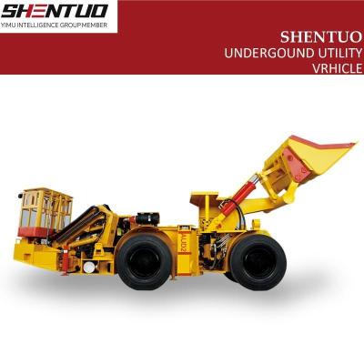 China Underground Service Equipment with Forks Scissor Truck Lift Tables Underground Mining Service Truck for Underground Mine for sale