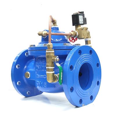 China 600x General Ductile Iron Hydraulic Electric Control Valve Water Flow Control Valve For Water System for sale