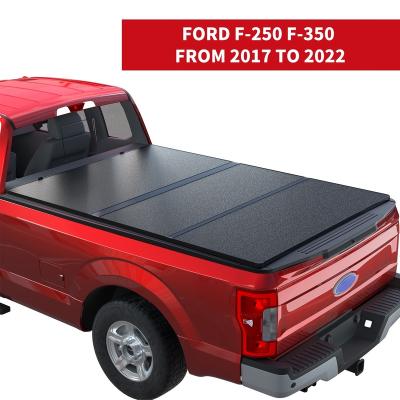 China NanGuan Aluminum Truck Bed Tonneau Cover for Ford F-250 F-350 Super Duty from 2017 to 2022 with 81 inch 6.75', triple hard for sale