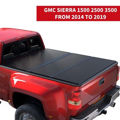 China NanGuan Waterproof Truck Bed Tonneau Cover for Chevy Silverado GMC Sierra from 2014 to 2019 with 78 inch 6'6