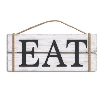 China Country and Modern Home Kitchen Wooden Wall Art Sign Designs Letters Printing Decor Wall for sale