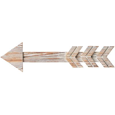 China Modern Home Or Wedding Rustic Wooden Arrow Sign Farmhouse Wall Mount Barnwood Decoration Sign Wall for sale