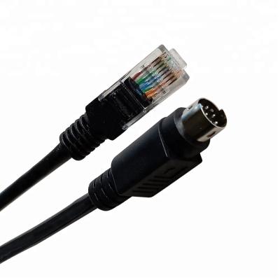 China Environmental Friendly RJ45 8P8C To Line Line Terminal 5e Video Conference Camera Control Pin MD8 Cable 4m for sale