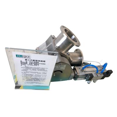 China General Manual Diverter Valves Pneumatic Conveying 3 Way Diverter Valve For Powder for sale