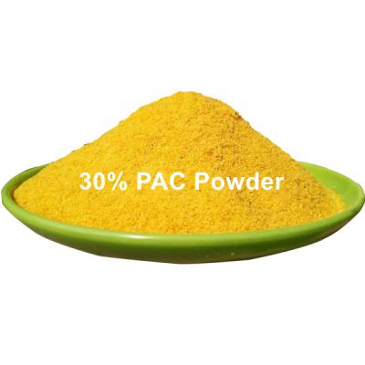 China Água de 30% PAC que refina o cloreto de alumínio poli do pó de Yellow do agente à venda