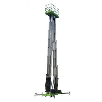 China 20m Lifting Table Aluminum Aerial Platform Multi Mast 150Kg Loading Capacity Steady Performance for sale