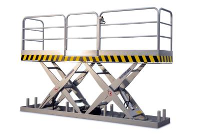 China 3000Kg Loading Capacity Hydraulic Stationary Scissor Lift 1.6M for sale